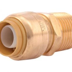New ⭐ SharkBite Push to Connect 1/2 in. IPS X 1/2 in. D MPT Brass Adapter 😀