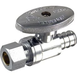 Outlet 🛒 SharkBite 1/2 in. Crimp X 3/8 in. PEX Brass Straight Valve 😍