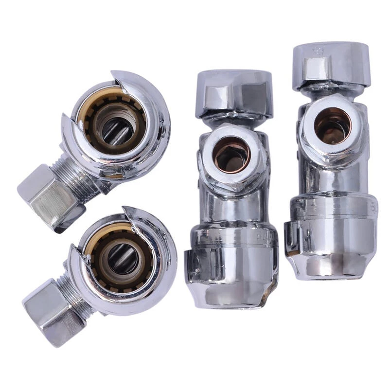Cheapest ✨ SharkBite 1/2 in. Compression X 3/8 in. Compression Brass Angle Stop Valve ✔️ 2 Cheapest ✨ SharkBite 1/2 in. Compression X 3/8 in. Compression Brass Angle Stop Valve ✔️ - Image 2
