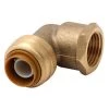 Flash Sale 🧨 SharkBite Push to Connect 3/4 in. FNPT X 3/4 in. D FNPT Brass 90 Degree Elbow ✔️