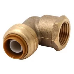 Flash Sale 🧨 SharkBite Push to Connect 3/4 in. FNPT X 3/4 in. D FNPT Brass 90 Degree Elbow ✔️