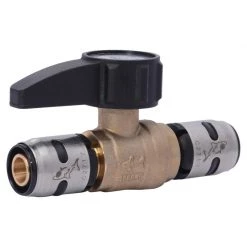 Best Sale 🛒 SharkBite EvoPEX 1/2 in. Push X 1/2 in. D Push Brass Ball Valve 👏