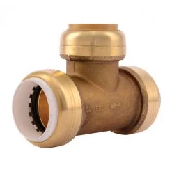 Hot Sale 😍 SharkBite Push to Connect 1 in. PVC X 1 in. D PVC Brass Slip Tee 😍