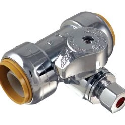 Buy 🤩 SharkBite 3/4 in. PTC X 1/4 in. Compression Brass Tee Stop 🎉
