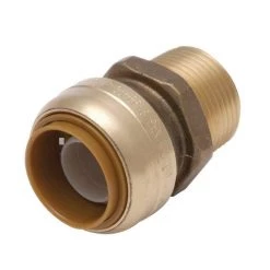Outlet 😀 SharkBite 1/2 in. Push X 1/2 in. D MPT Brass Connector 😍