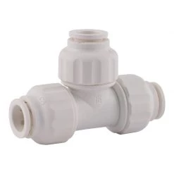 Outlet 🎉 SharkBite Quick Connect Push to Connect 3/8 in. CTS Union Tee ❤️