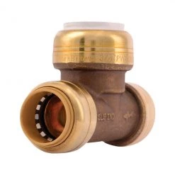 New 🤩 SharkBite Push to Connect 3/4 in. CTS X 3/4 in. D CTS Brass Tee ⌛