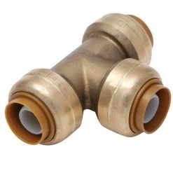 Best deal ❤️ SharkBite 1/2 in. Push X 1/2 in. D Push Brass Tee 🌟