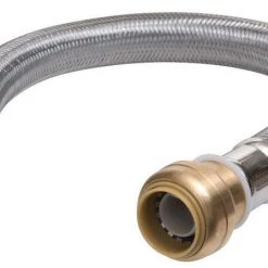 New 🛒 SharkBite 1/2 in. Push Fit X 3/4 in. D FIP 24 in. Stainless Steel Supply Line ⌛