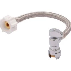 Hot Sale 🔥 SharkBite Click Seal 1/2 in. Push X 7/8 in. D Ballcock 12 in. Brass Toilet Connector 🎁