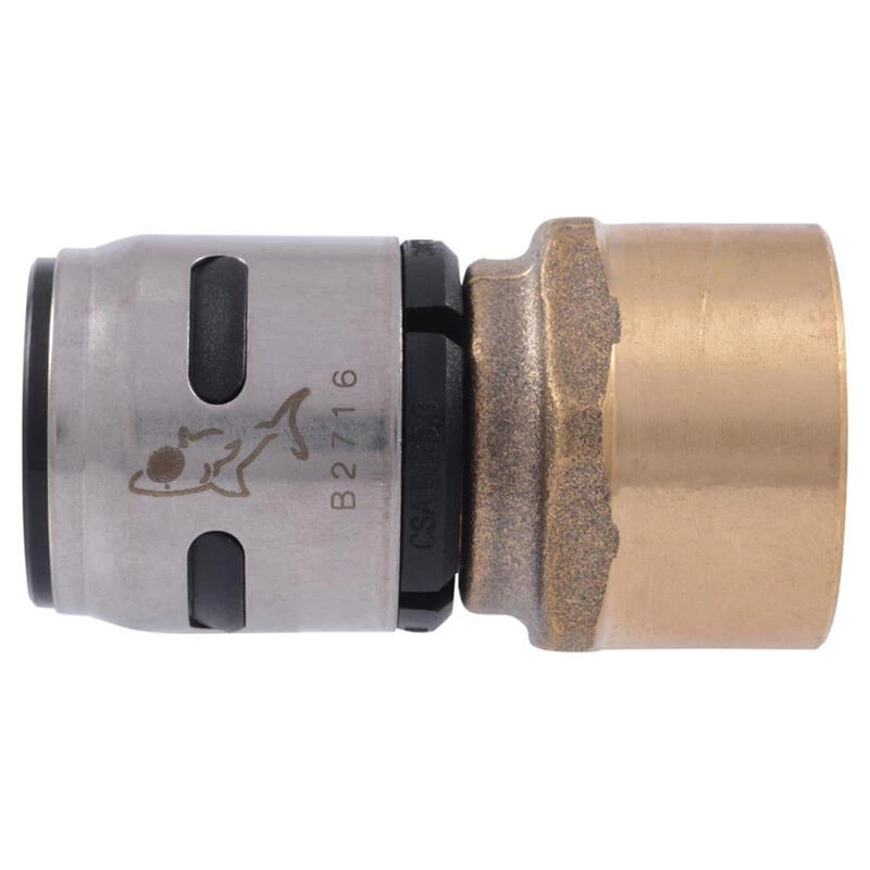 Wholesale 👍 SharkBite EvoPEX 3/4 in. FPT X 3/4 in. D Push Brass/Plastic Female Connector 🔔 2 Wholesale 👍 SharkBite EvoPEX 3/4 in. FPT X 3/4 in. D Push Brass/Plastic Female Connector 🔔 - Image 2
