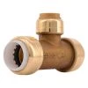 Cheapest ❤️ SharkBite Push to Connect 1/2 in. IPS X 1/2 in. D IPS Brass Slip Tee 😀