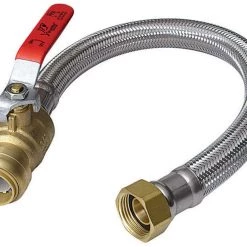 Cheap ❤️ SharkBite 1/2 in. Push Fit X 3/4 in. D FIP 18 in. Stainless Steel Water Heater Connector with Ball V ⭐