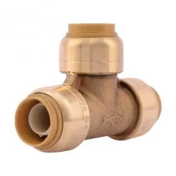 Deals 🤩 SharkBite Push to Connect 1/2 in. PTC X 1/2 in. D PTC Brass Tee ❤️