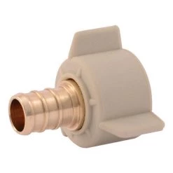 Hot Sale 🤩 SharkBite 1/2 in. Barb X 1/2 in. D FPT Brass PEX Swivel Adapter 😀