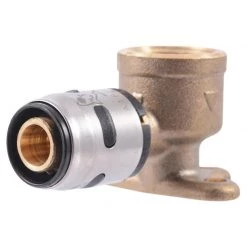 Outlet 😀 SharkBite EvoPEX 1/2 in. Push X 1/2 in. D FPT Plastic Drop Ear Elbow 👏