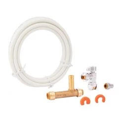 Hot Sale 👍 SharkBite 1/4 in. Push Fit X 1/4 in. D Push to Fit 10 ft. Brass Ice Maker Connection Kit ✨