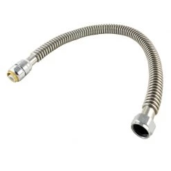 Outlet 🛒 SharkBite 3/4 in. Push Fit X 3/4 in. D FIP 24 in. Stainless Steel Supply Line 🧨